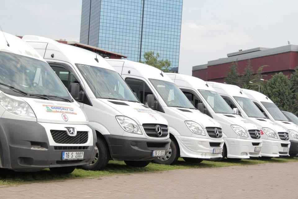 Günçalı Servis Taşımacılığı araç filosu