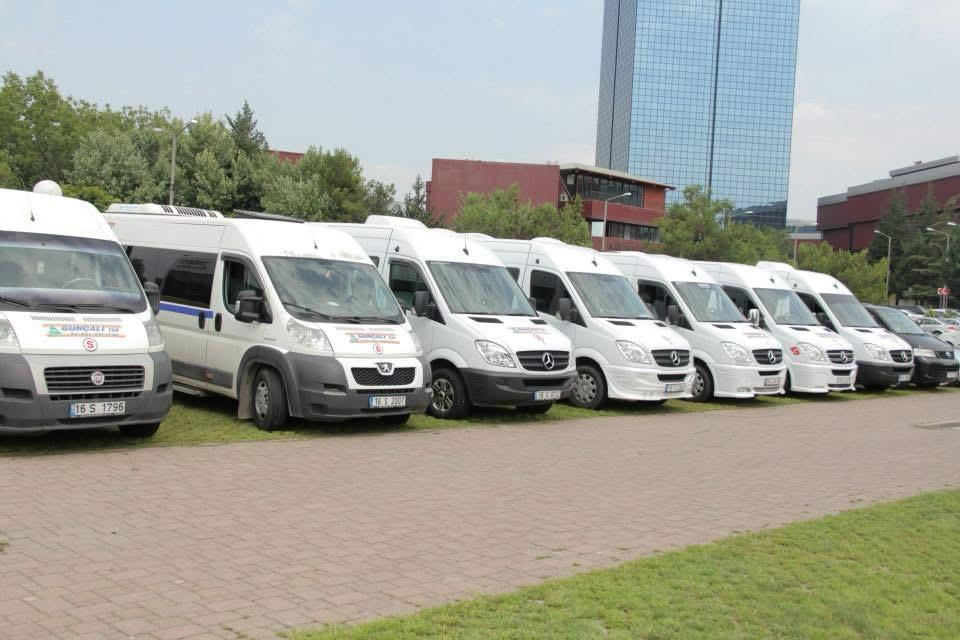 Günçalı Servis Taşımacılığı araç filosu